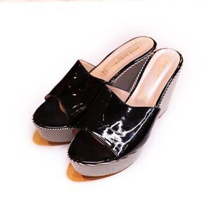 Platform Y2K Wedge Slides Sz 9